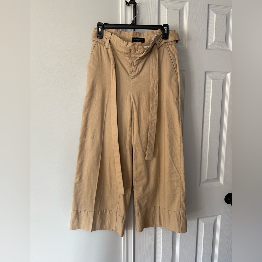 Banana Republic Blake Crop Linen pants - Picture 2 of 6